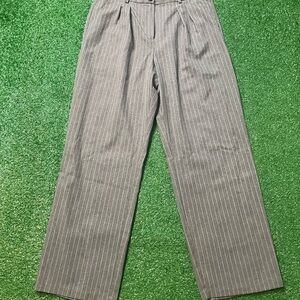 Primark Women's Gray Pinstripe Trousers